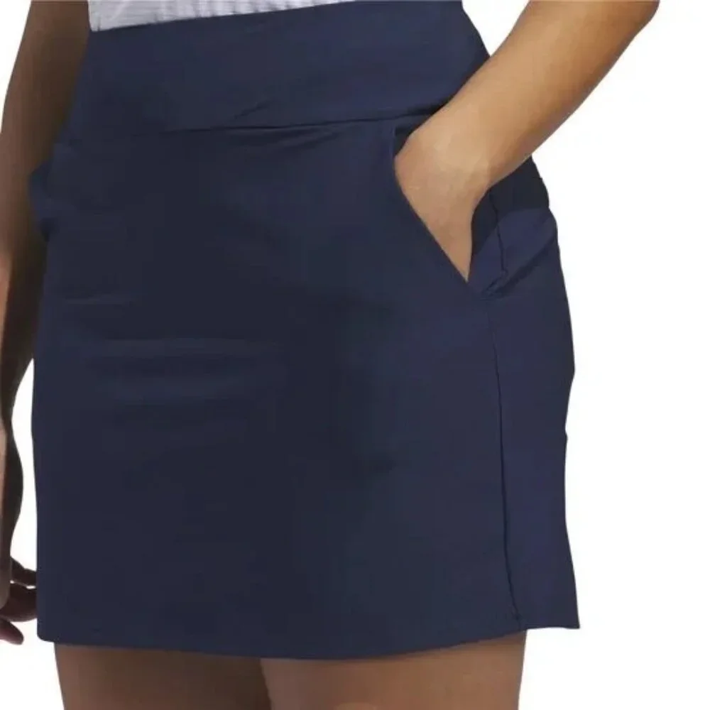 ADIDAS Womens Size XS Navy Golf Pickleball Ultimate365 Solid Pull-On Skort NEW